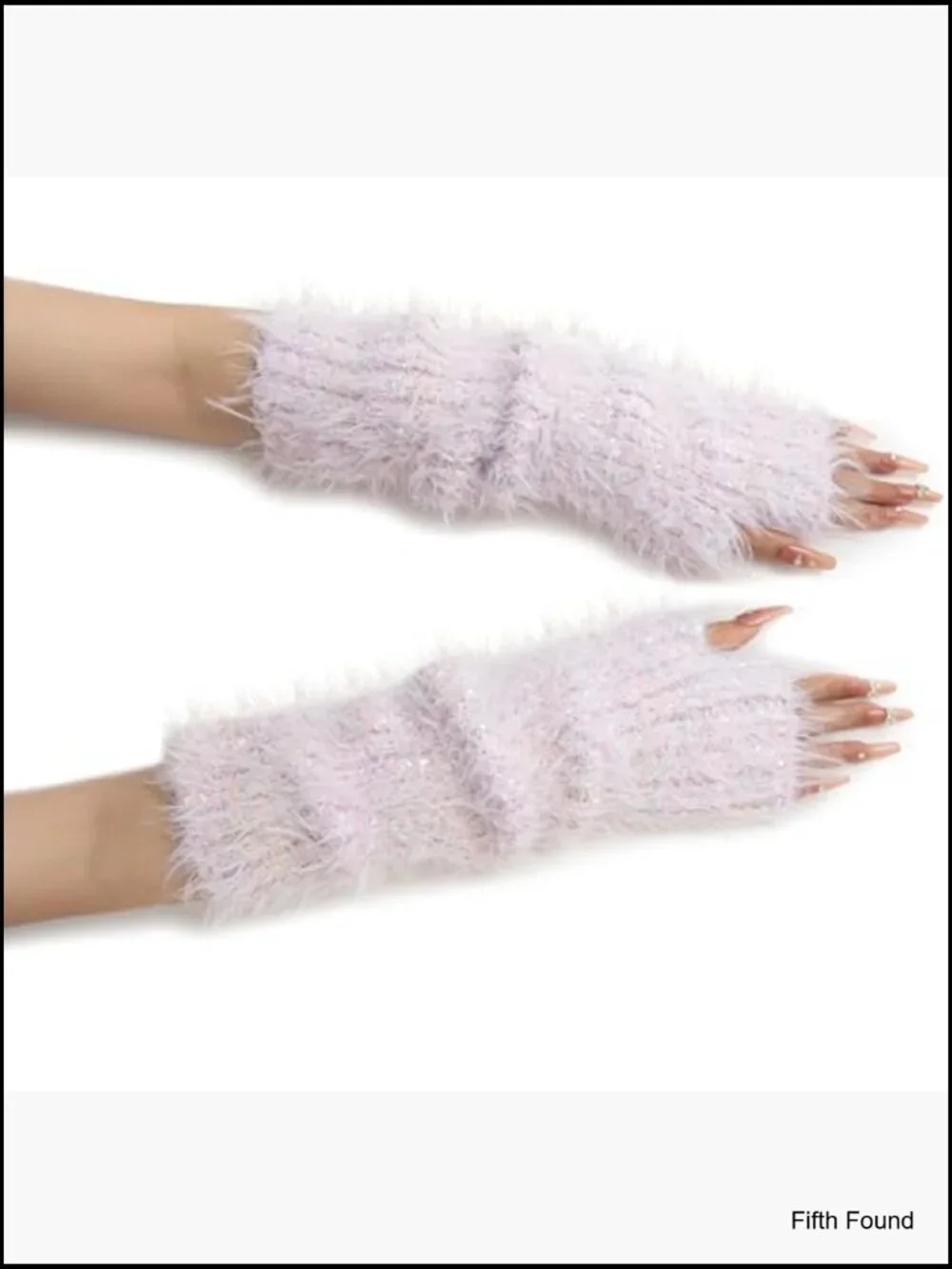Kawaii Knitted Fingerless Gloves Arm Warmers for Girls
